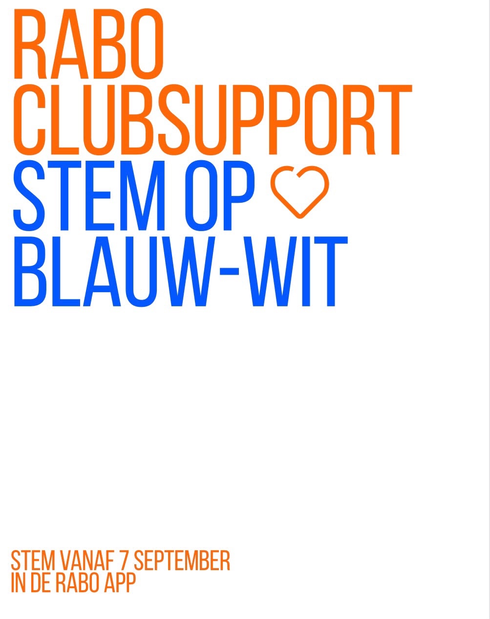Rabobank ClubSupport 2026 is begonnen!
