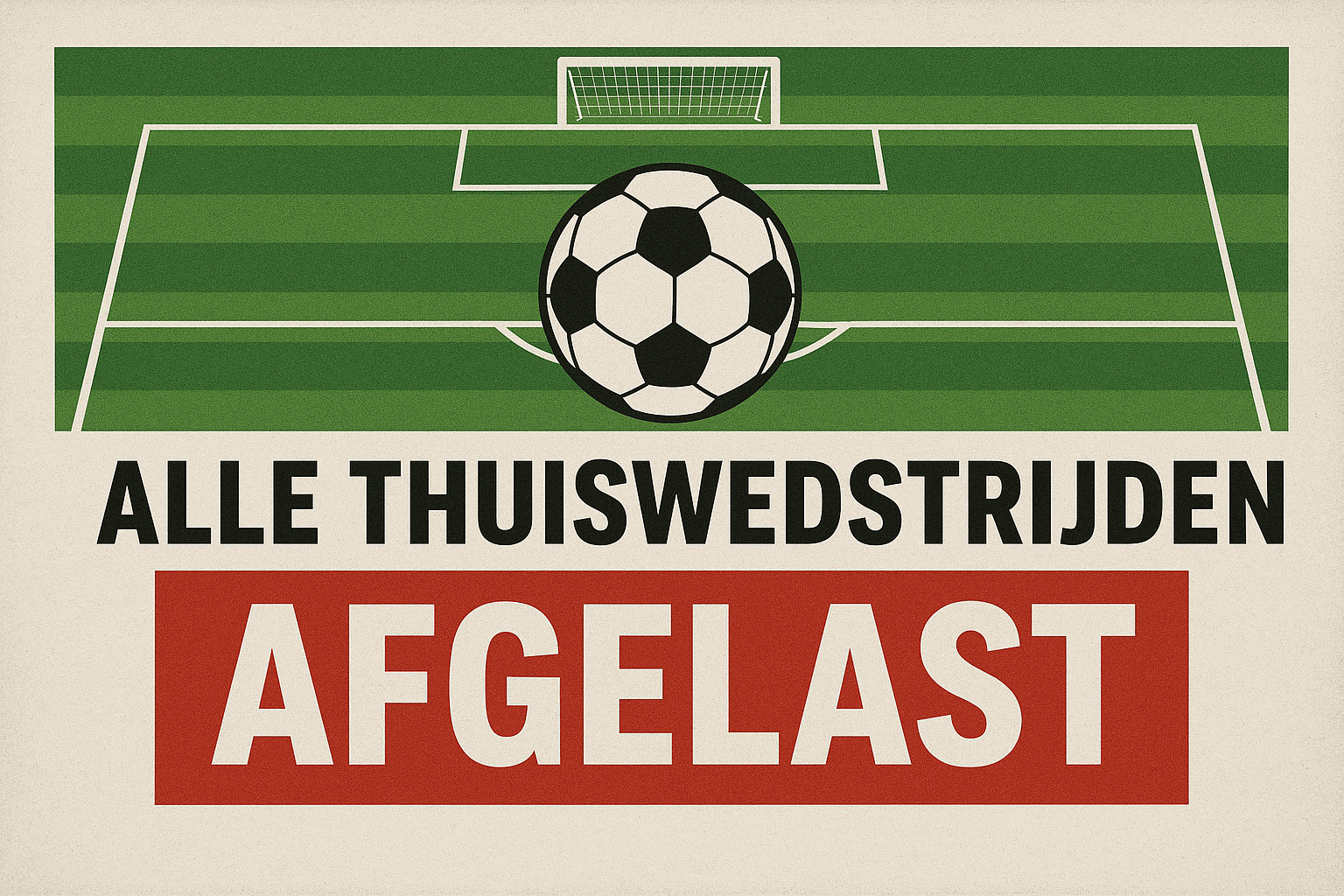 Alle thuisduels (15-11) afgelast