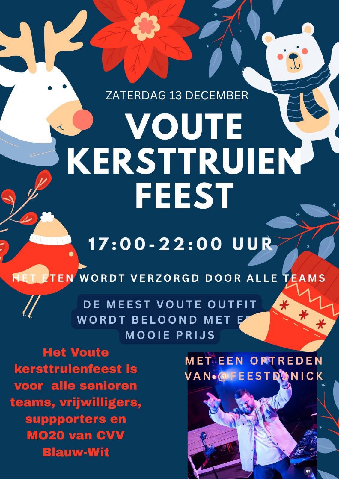 Zaterdag is het Voute kersttruienfeest