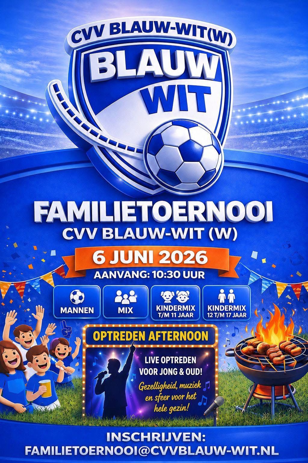 Het familietoernooi komt eraan!